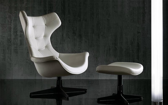 China De hoge Achterstoel van het Zwaanbureau, Beklede Arne Jacobsen de Zwaanstoel van Pu Leer leverancier