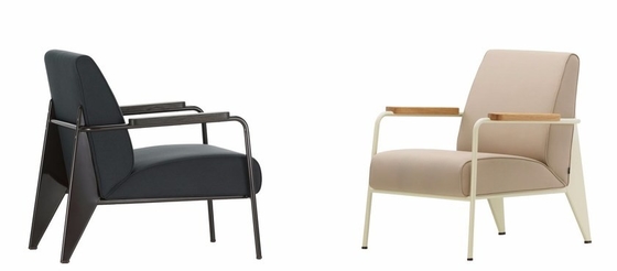 China FAUTEUIL van het het ontwerpmetaal van DE SALON de unieke stijl fauteuil sofa fauteuil DE salon van Jean kader aangepaste prouve voor woonkamer leverancier