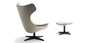 De hoge Achterstoel van het Zwaanbureau, Beklede Arne Jacobsen de Zwaanstoel van Pu Leer leverancier