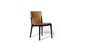 Isadora Chair With Covering in Zadel Extra Cammello - Structuur leverancier