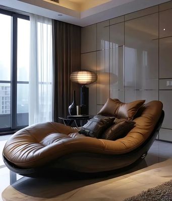 Moderne retro eenpersoonsstoel zitstoel sofa woonkamer meubels huis gebruik slaapkamer studie groot appartement villa casual woonkamer leverancier