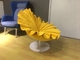 Gemakkelijk Kenneth Cobonpue Bloom Chair/Mooie Mosterd Gele Leunstoel leverancier